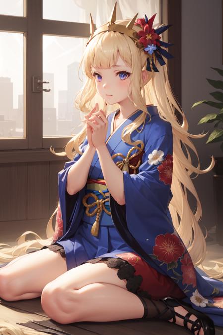 2486407-1962094595-masterpiece, best quality, absurdres, perfect anatomy, 1girl, solo, Cagliostro, long hair, indoors, kimono, hair flower, floral.png